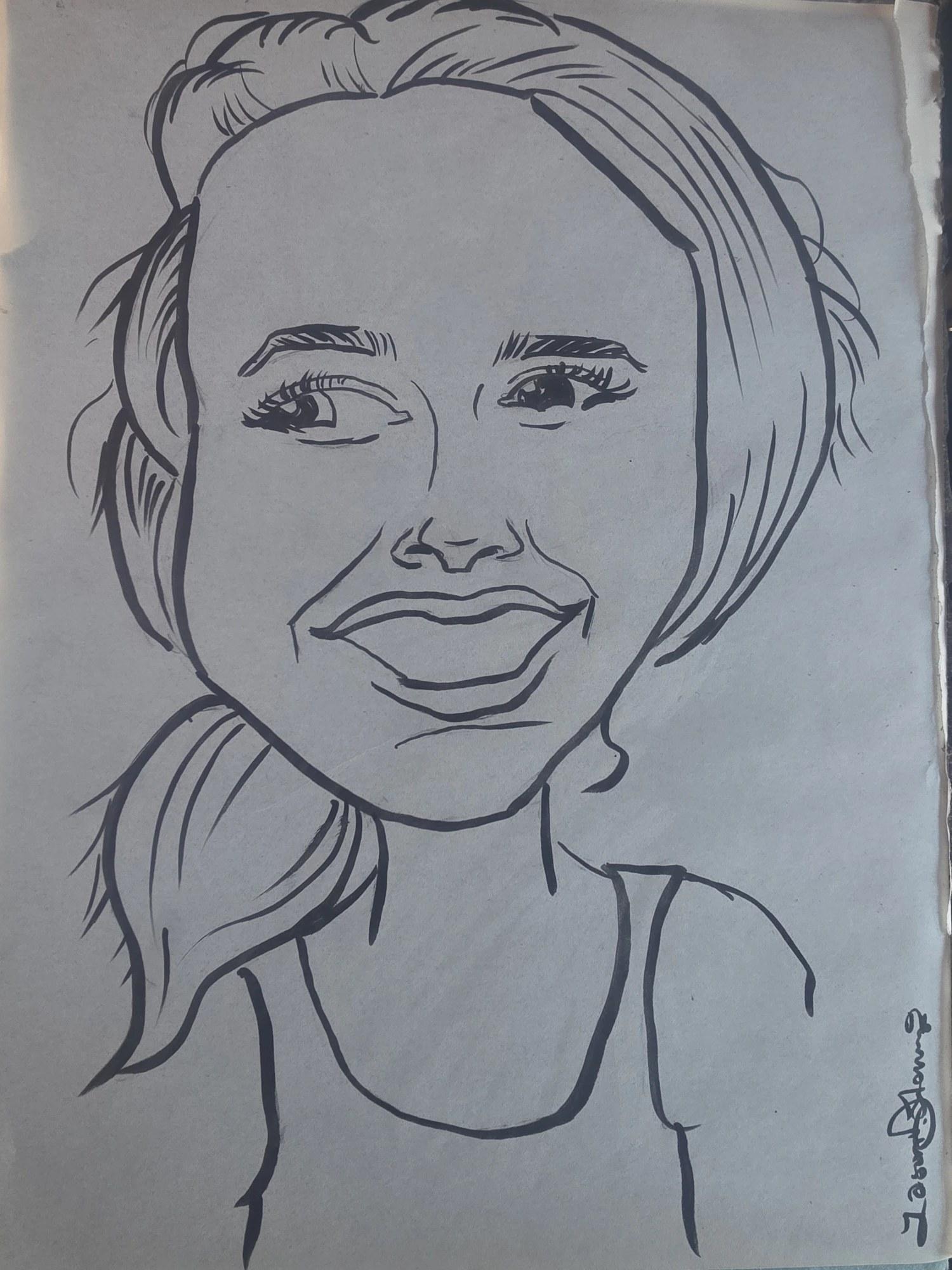 Caricature process step 04: The finished caricature